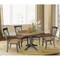 International Concepts Round 36 in Rd Extension Dining table, 4 RTA chairs, Hickory/Washed Coal, 36 W, 48 L, 30.1 in H, Wood K45-36RXT-27B-C613-4 - alternate 2